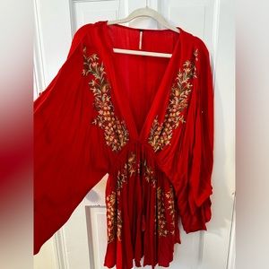 Free People Red Dress